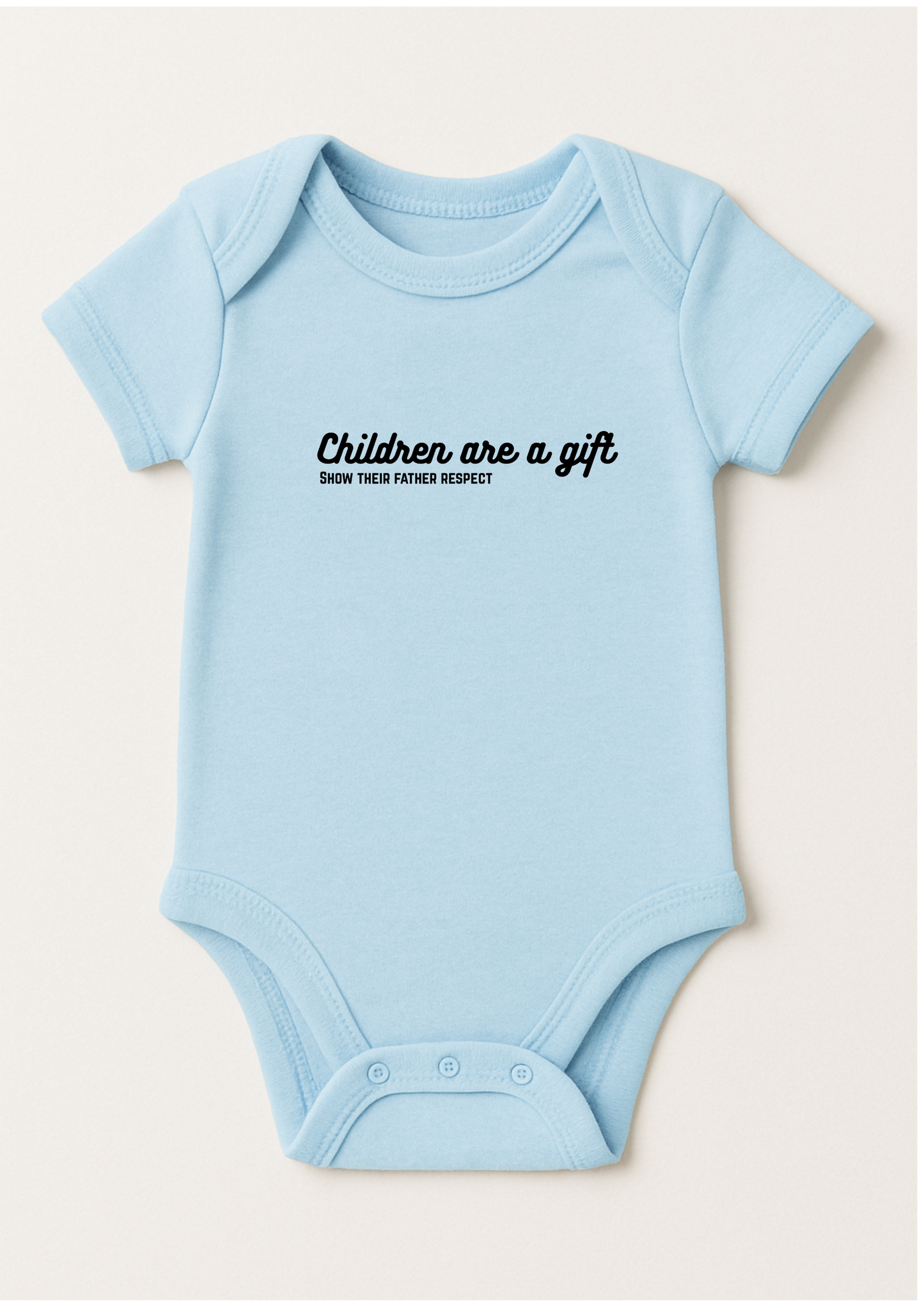 Children are a gift - baby grow boy