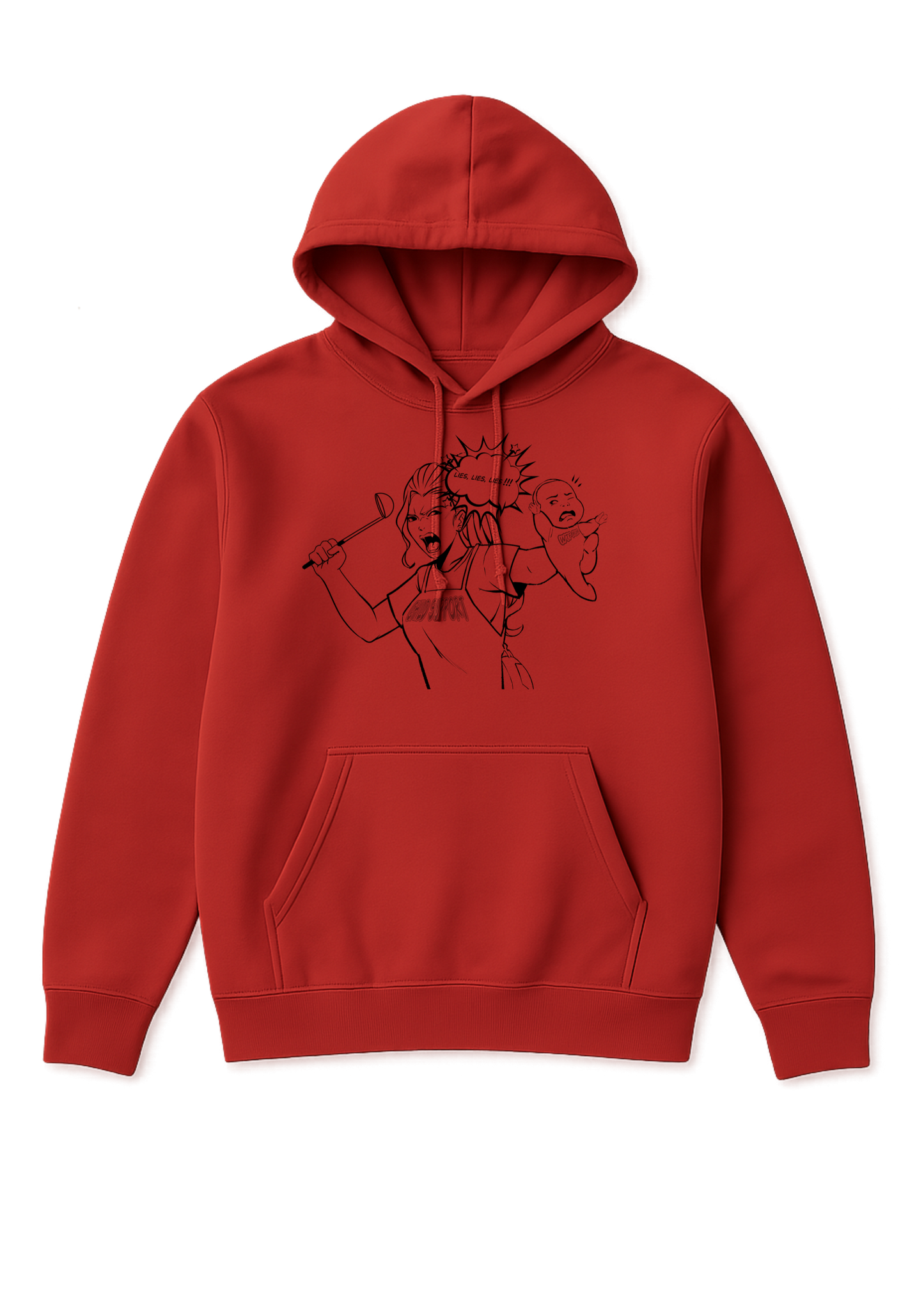 Hoodie -Crazy mum with baby