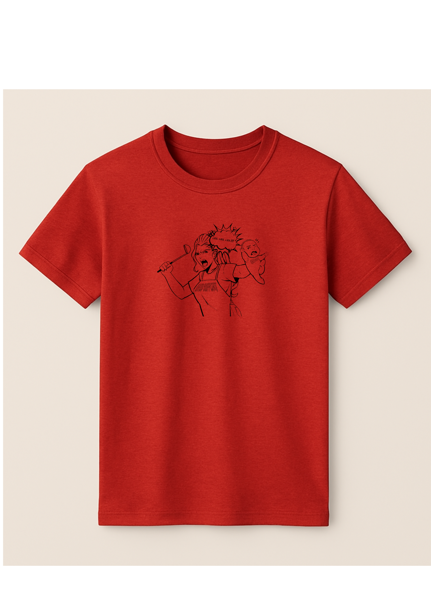 Crazy mum with baby - Tshirt