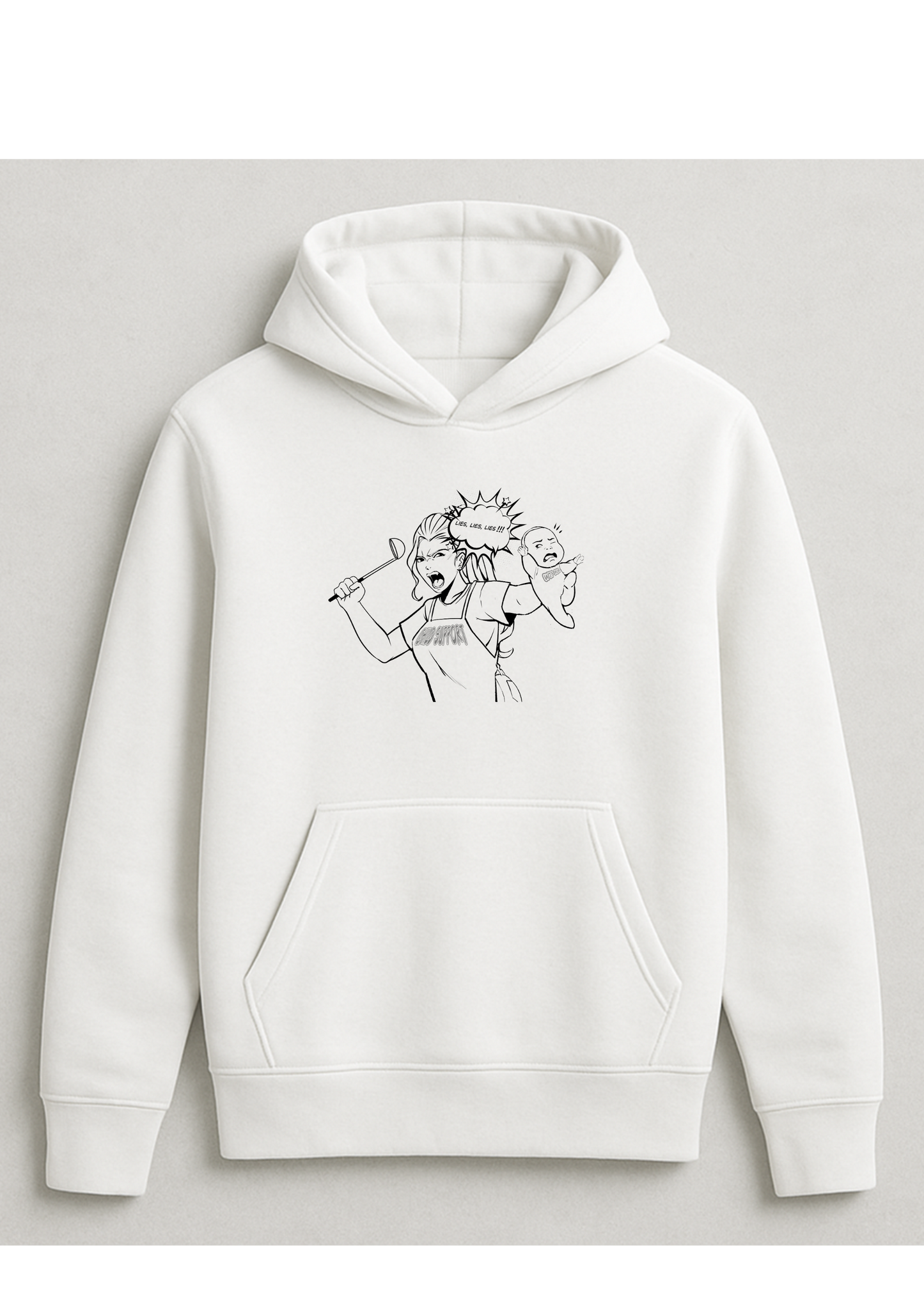 Hoodie -Crazy mum with baby