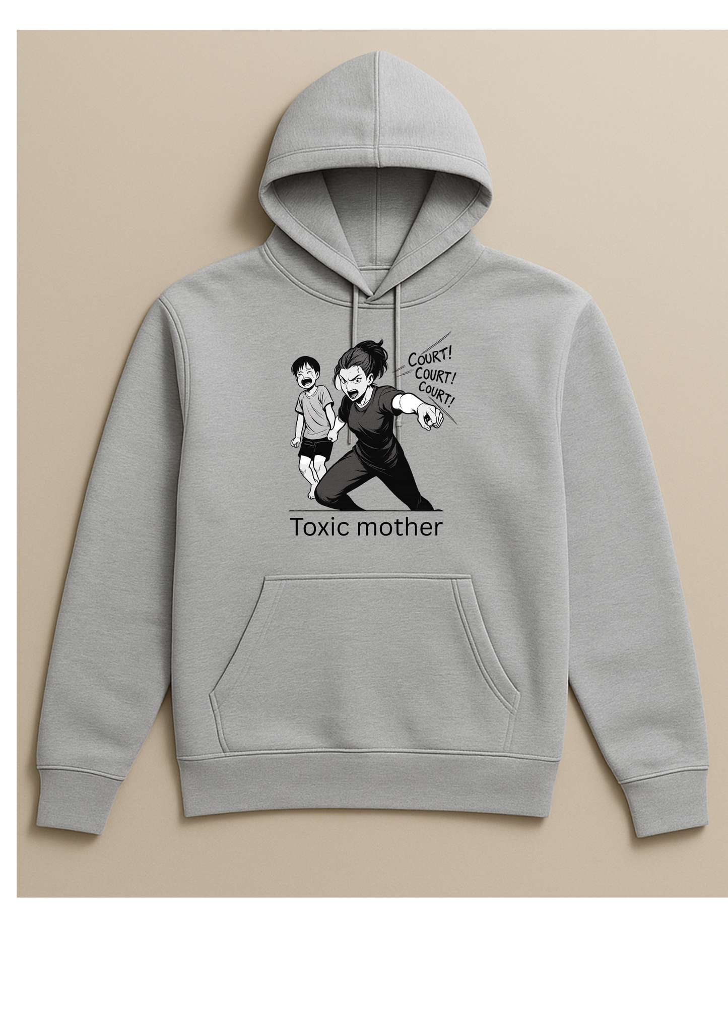 Hoodie - Toxic mother (court)