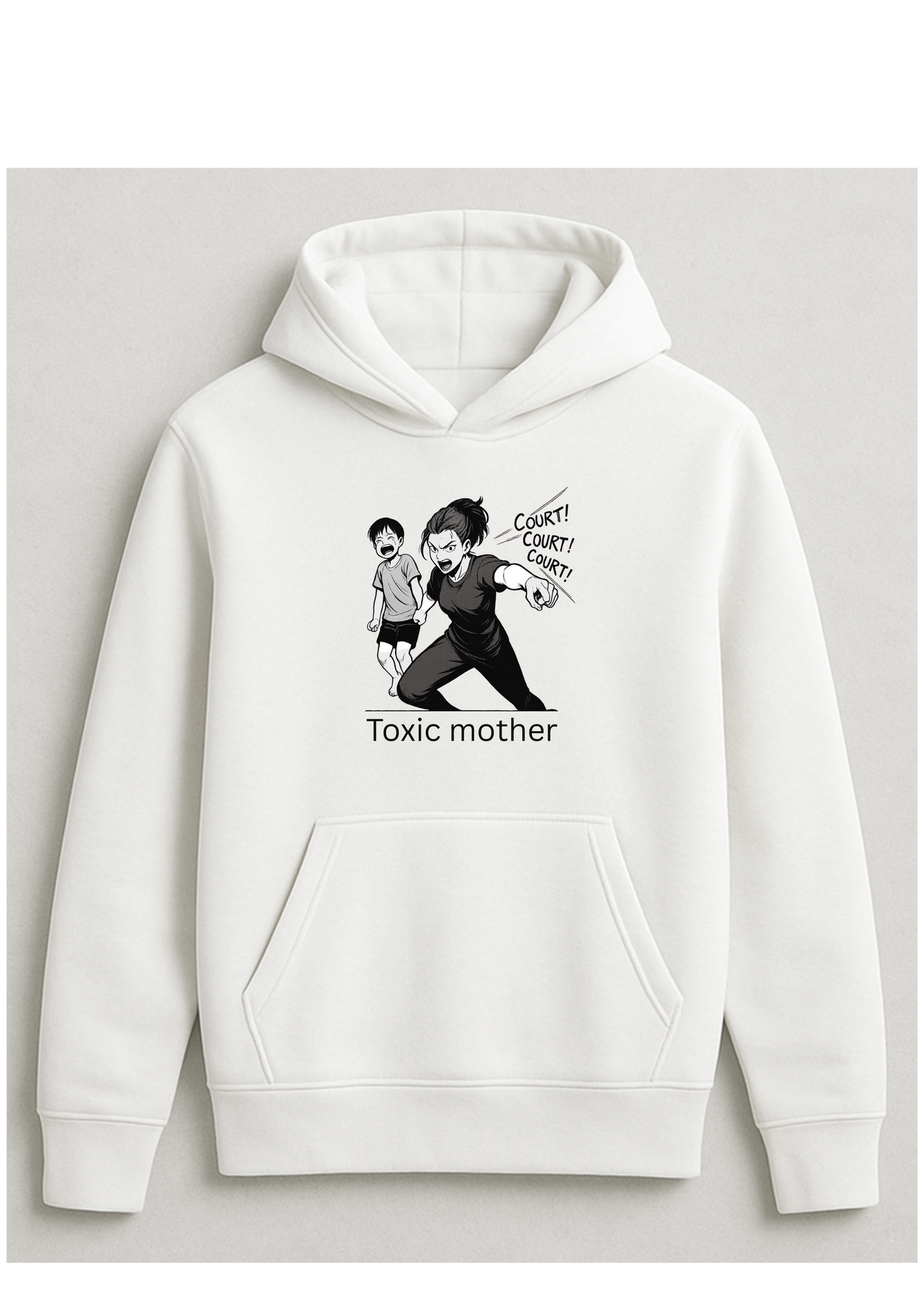 Hoodie - Toxic mother (court)