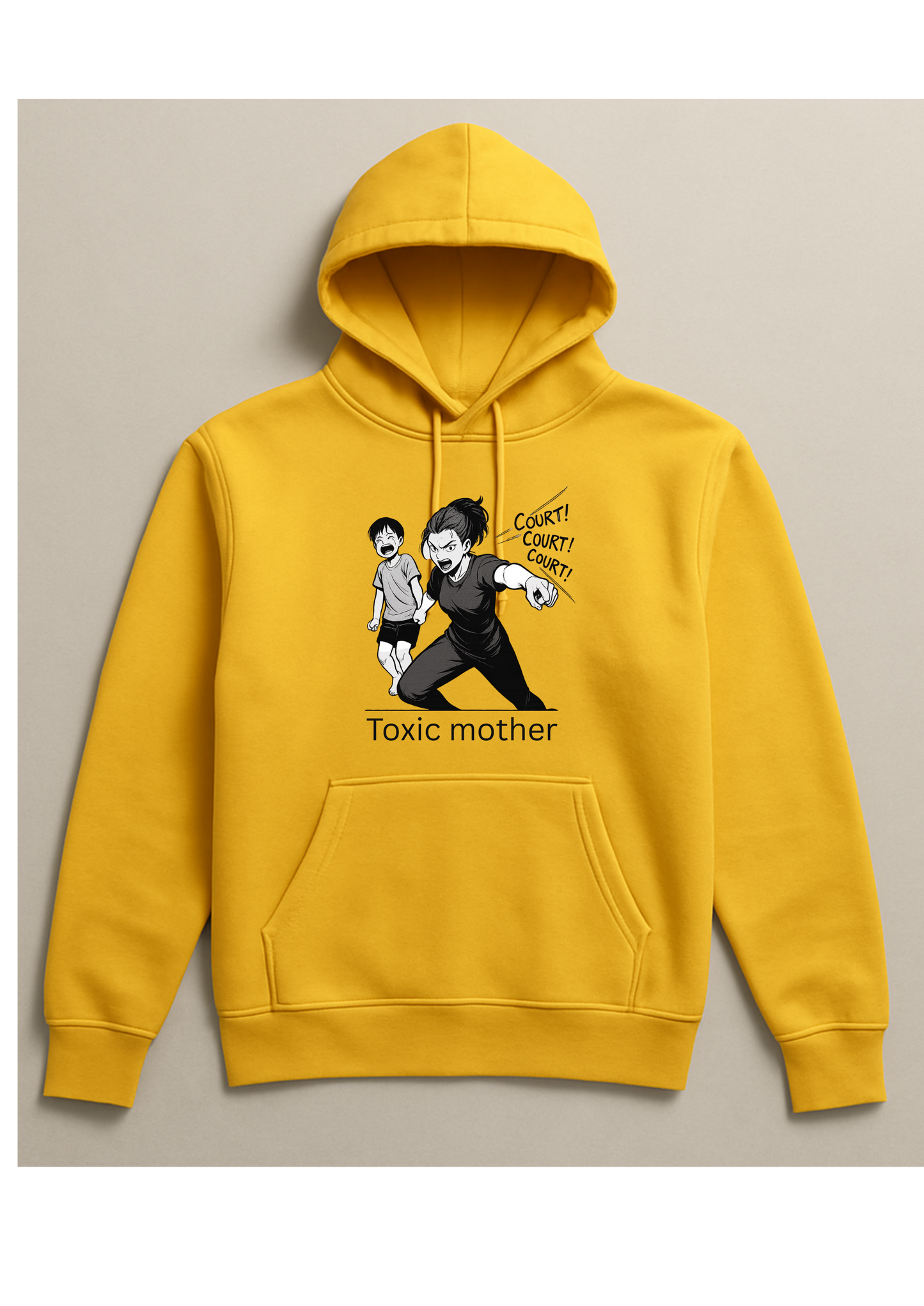 Hoodie - Toxic mother (court)