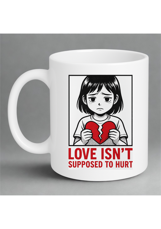 Mug - Girl with broken heart