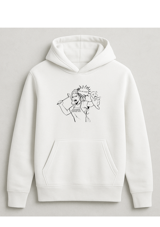 Hoodie -Crazy mum with baby